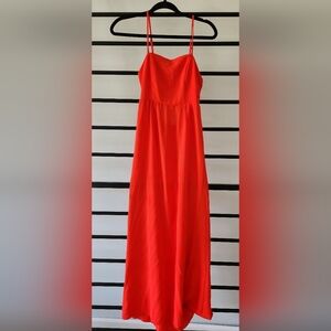 MONTEAU EUC Vibrant Red Maxi Dress Small